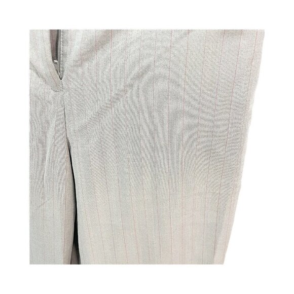 EXPRESS EDITOR Women's Gray Striped DRESS Pants Size 2 Flare Leg Mid Ris… - Picture 2 of 4